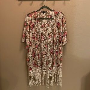 Lace Floral Kimono